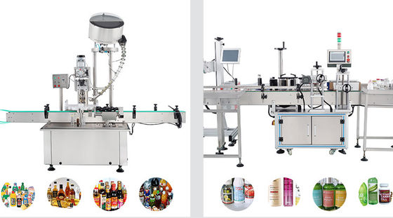 0.1KW Shampoo Capping Line Automatic Weighing Filling Machine