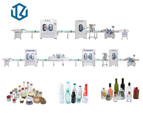 Automatic Glass Bottle Filling Line For Peanut Butter Honey Bird'S Nest Syrup Jam