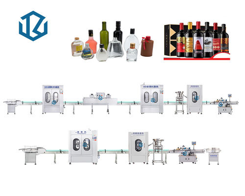 Vial Vodka Wine Alcohol Rinsing Capping Bottle Filling Line