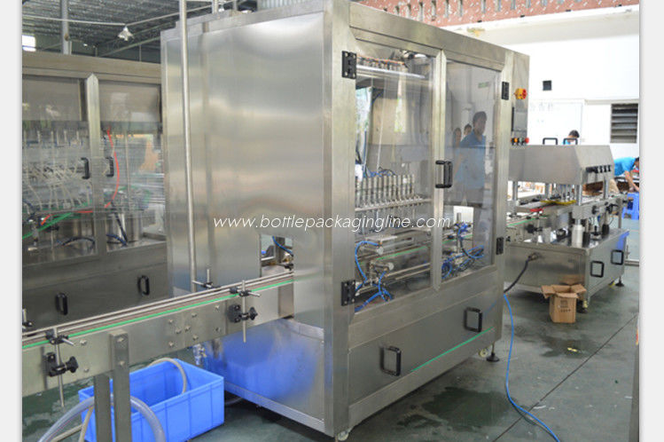 Industry  Volumetric  Bottle Filling Line For Drinks Cosmetics Chemicals