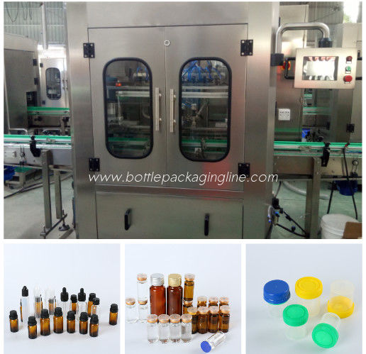 Small High Efficiency Pharmaceutical Liquid Filling Machines PLC  Control