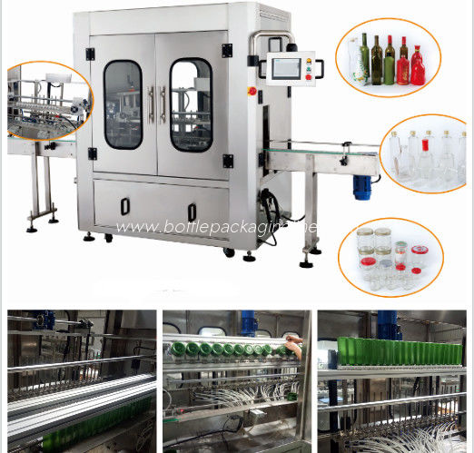 Industrial Automatic Bottle Washing Machine 0.6~0.8Pma Clean Air Source