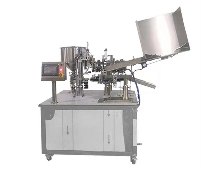 Aluminium Metal Tube Filling Sealing Machine For Liquid Paste Cream Glue