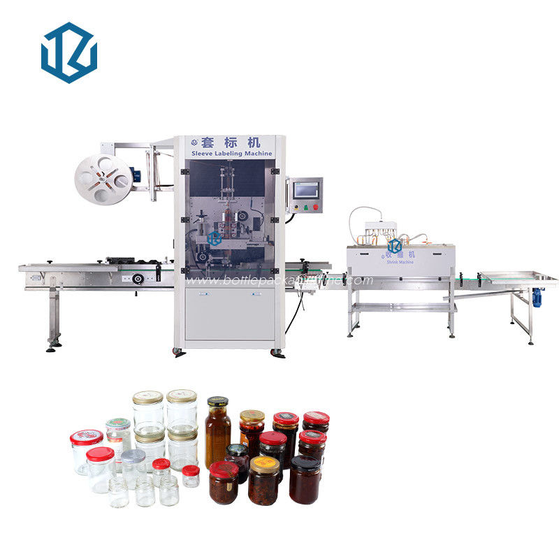 Automatic Heating Bottle Shrink Sleeve Labeling Machine With Steam Tunnel